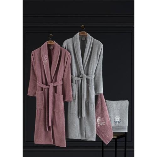 Family Robe Set 4 Piece Bathroom Home Textile Fabric Accessory Room Gift Decor Cover Turkey Also Manufactured Free cargo