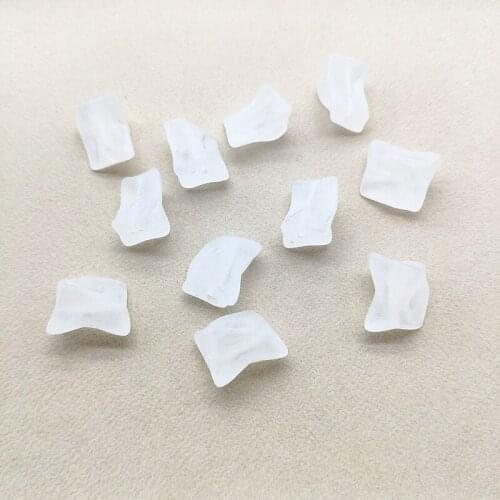 New arrival! 21x15mm 180pcs Acrylic Clear irregular Frosted beads for Headdress accessories Earrings parts,hand Made Jewelry DIY