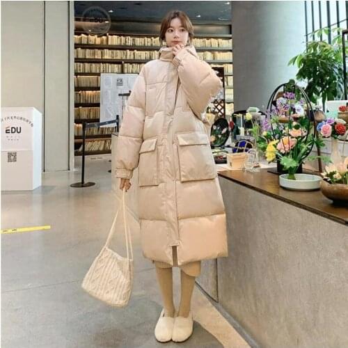 New Winter Cotton Coat Women Warm Thicken Jacket Coat Womens Hooded Cotton-padded Overcoat Woman Long Winter Jackets CL760-1