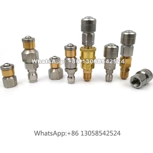 Rotary Sewer Jetting Nozzle, Pressure Rotating Pipe Cleaning Spray Nozzle, Sewer Jet Drain Cleaning Nozzle, Sewer Jetter Nozzle
