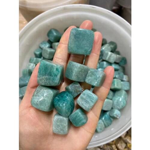 Natural Amazonite Tumbled Stone Gemstone Rock Mineral Crystal Healing Chakra Meditation Feng Shui Decor Collection