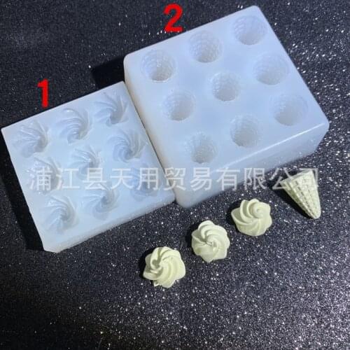Sugar flip silicone mold cream protein ice cream egg cone modeling silicone mold 17-275