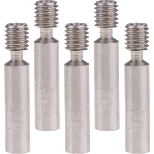 5 Piece Nozzle Throat Tube For 3D Printer Extruder 1.75 Mm MK8