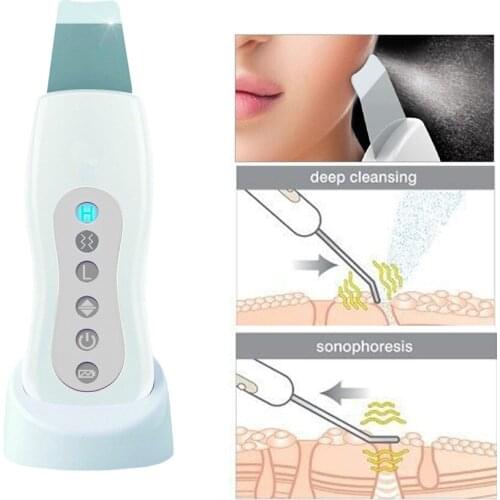 Ultrasonic Ultrasonic Peeling Skin Face Scrubber Face Skin Cleaner Skin Anion Massage Ultrasound Cleaner skin Scrubber