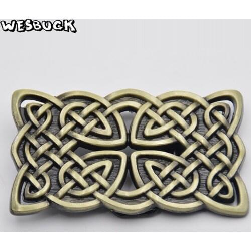 WesBuck Brand Petwer Finish Knot Belt Buckle With Zinc-Alloy Buckles Holiday gifts