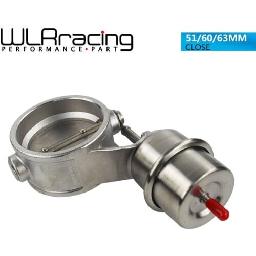 WLR RACING - NEW vacuum Activated Exhaust Cutout 2''51MM or 60mm or 2.5" 63mm Close Style Pressure: about 1 BAR WLR-ECV01/02/03