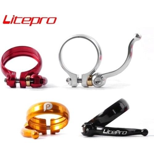 Litepro Folding Bicycle Seatposts Clamps 41mm 40mm Aluminum Alloy Bike Seat Tube Clamp SP8 BYA412 Folding Bike Accessories