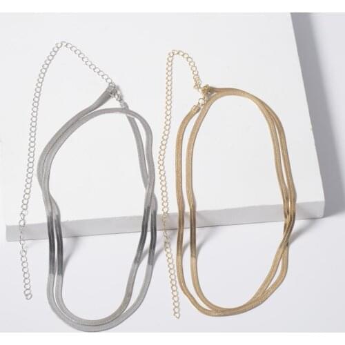 Sexy Snake Chain Waist Simple African Fashion Belly Belt Gold Color Necklace for Women Waistband Body Beach Jewelry Accessory