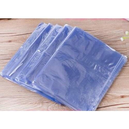 200pcs/lot PVC Heat Shrink Wrap Film Bag Membrane Plastic Packaging Film Transparent Heat Shrinkable Storage Bag Pouch