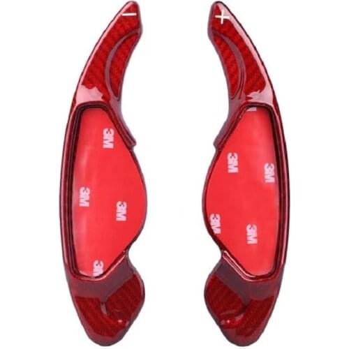 2x Carbon Fiber Steering Wheel Shift Paddle Extension Shifter Fit For Jaguar XE XF XK XJ
