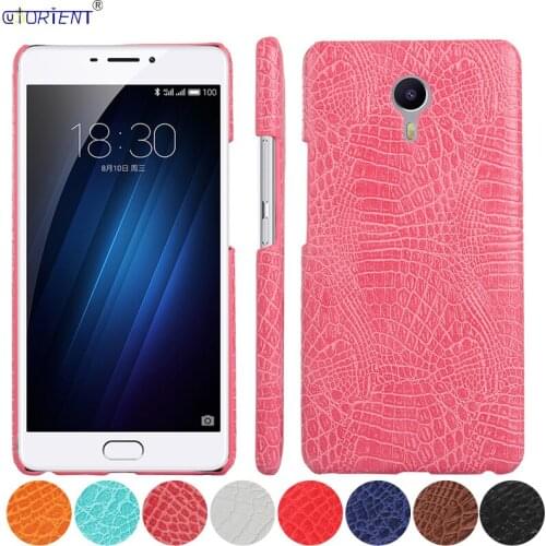 For Meizu M3 Max Crocodile Skin Leather Bumper Cover M3Max S685 S685M S685Q S685C S685H Hard PC Shockproof Ultra Thin Back Case