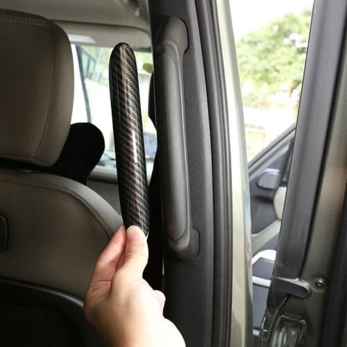 For Land Rover Defender 110 130 2020 2021 ABS Carbon Fiber Car Rear Handle Decoration Strip Cover Tirm Accessories
