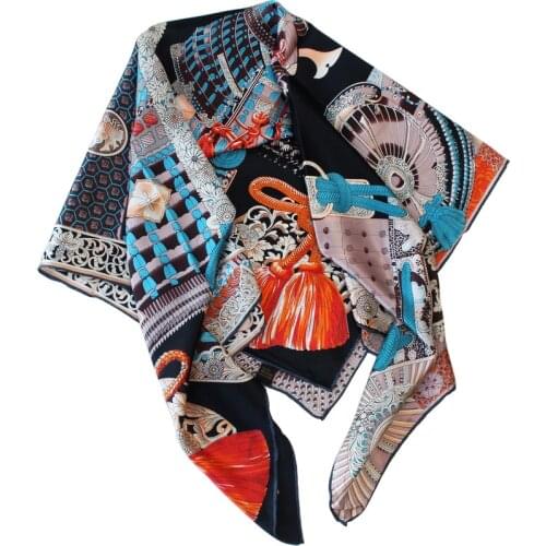 Luxury Brand Women Scarf Summer Silk Scarves Shawls Lady Wraps Soft Big Handkerchief female Echarpe Designer Beach Stole Bandana