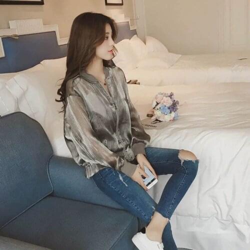 Summer Lady Sunscreen Thin Jacket 2021 New Loose Baseball Short Coat Spring Bright Silk Zipper Coat Lady Casual Fashion Clothes