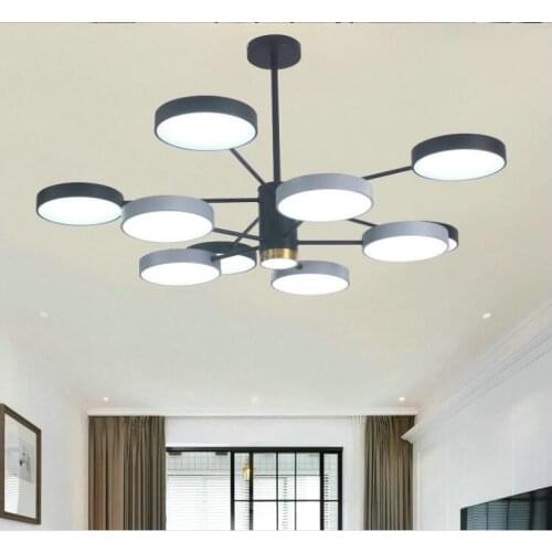 Nordic living room chandelier new modern minimalist atmosphere lighting creative restaurant bedroom macaroon chandelier