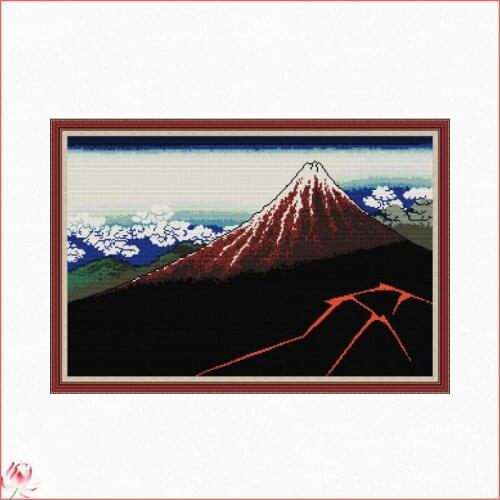 Rainstorm Beneath The Summit Cross Stitch Kit DIY Pattern Embroidery Kit 11CT 14CT Needlework Sets Sewing Kit Home Deco Crafts