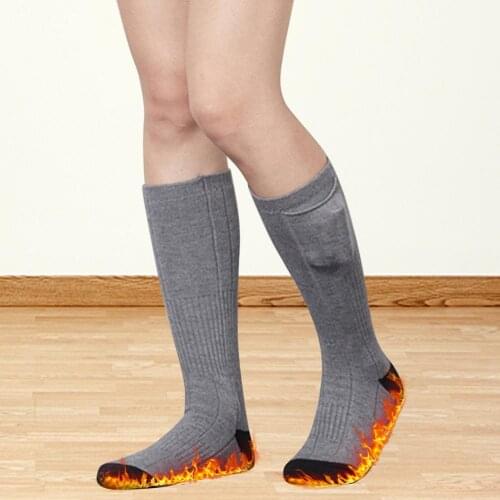 Electric Heated Socks Skiing Heated Socks Unisex Winter Warming Cycling Hiking Camping Snowboard Socks Rechargeable Battery