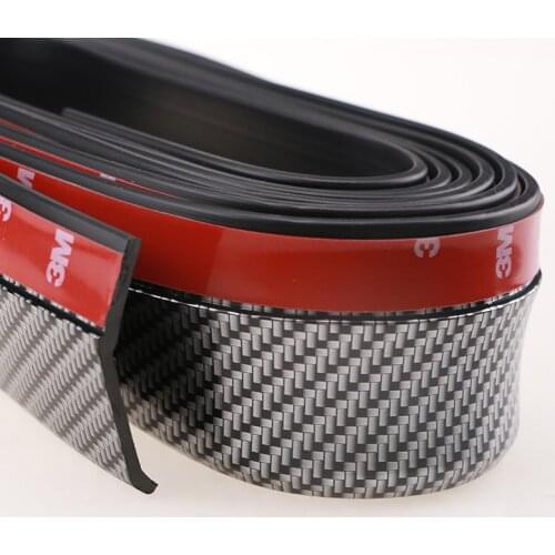 2.5m Car Bumper Lip Protector Car Front Bumper Lip Fiber Rubber Accessories for Chevrolet Cruze TRAX Aveo Sonic Lova Sail EPICA