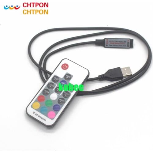 Mini RGB Led Controller 12V RF Wireless 3 Channels 17 Keys Remote Control for SMD 5050 RGB Led Strip Light Lighting