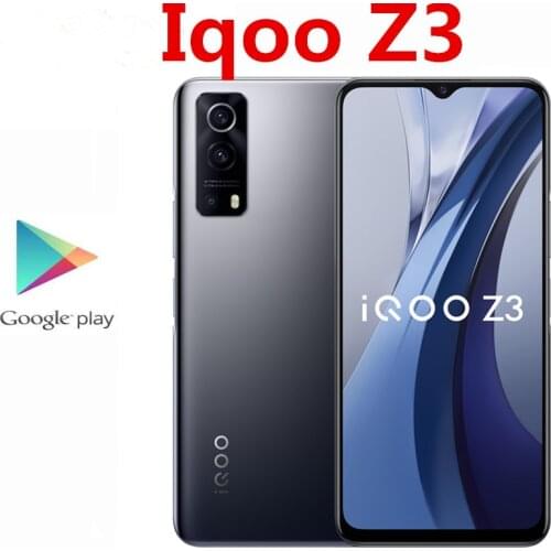 Original Vivo Iqoo Z3 5G Mobile Phone 6.58" 120HZ Fingerprint Face ID Snapdragon 768G 8GB RAM 256GB ROM 55W Charger 64.0MP OTG