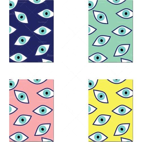 Turc Couleurs Evil Eye Poster Abstract Art Minimalist Art Pop Artist Home Decor Canvas Wall Art Print Unique Gift