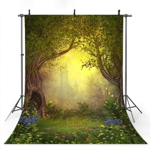 Mehofoto Mysterious Castle Backdrop for Photography Fairy Tale Vintage Castle Cinderella Background Princess Prince Birthday