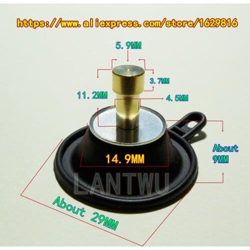 1 pcs/pack) YM Virago XV400 Vmax 1200 motorcycle carburetor shut-off valve small diaphragm (thick shaft)