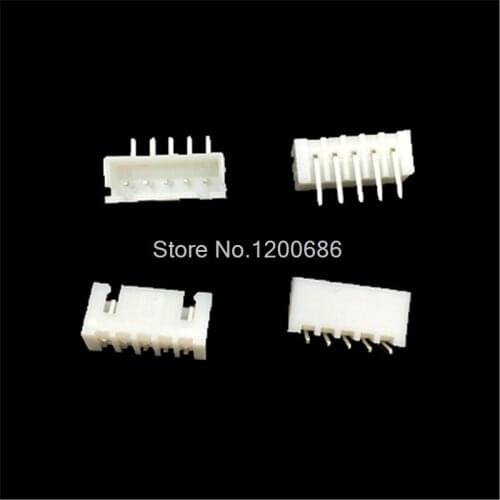 100 piece XH 2.54 5-Pin Connector Right angle socket plug Male connector
