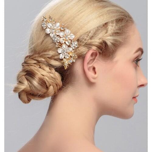 24pcs/lot DIY Bride Flowers Golden Sliver Drill Hair Forks Hollow Out Hair Combs Hair Styling Tools Hair Accessories HA1229