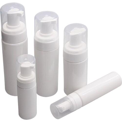 5pcs 50ml 80ml 100ml 150ml 200ml Plastic for Travel Portable Foam Bottle Empty refillable Bottles
