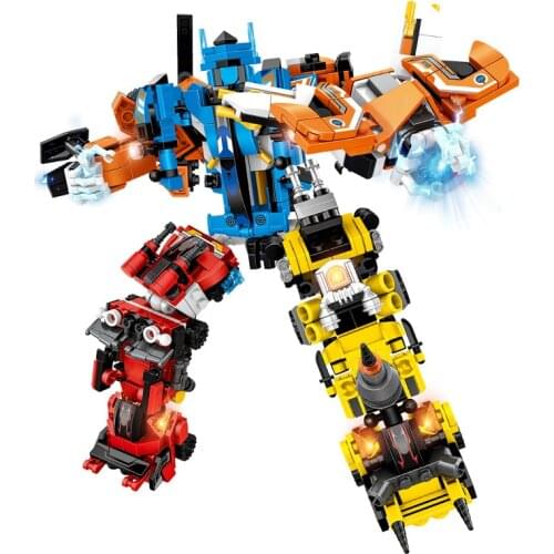 741Pcs Science Technic Educational Building Blocks Toys For Kids Boys 6Years DIY Birthday Present 3Changes 8 IN 1 Robot Model