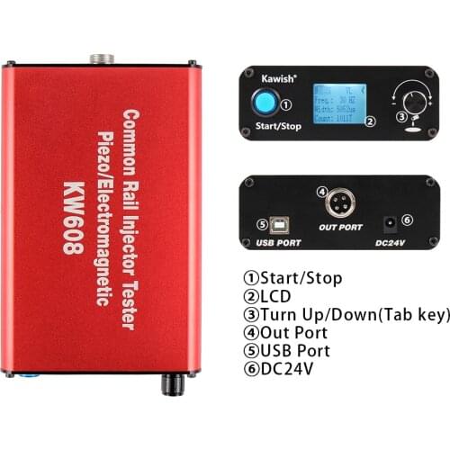 Promotion New Arrival! Kw608 Multifunction Diesel Common Rail Injector Tester Piezo Injector Tester Usb Injector Tester