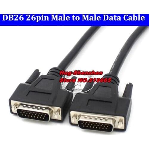 DB26 HDB 26 pins Male to Male Data Cable 26pin Signal Terminal Breakout Connector Date adapter wire Cable 1.5M 3M/5M