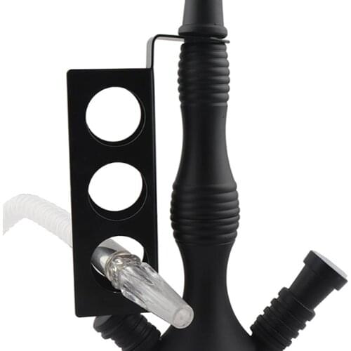 1Pcs Hookah Hose Holder 3 Holes Shisha Tube Hook Fixed Clip Chicha Pipe Tobacco Herb Cigarette Smoking Smoke Grinder Accessories