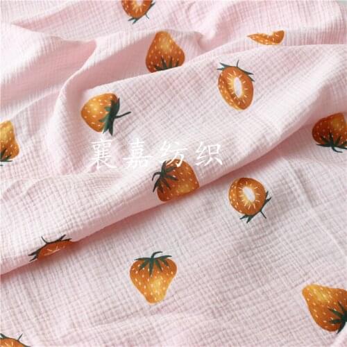 Cotton Crepe Seersucker Fabric Leisure Fabric Cotton Tulle