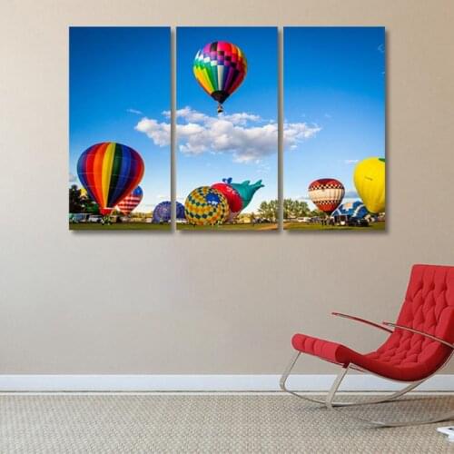 Nordic Decoration Pictures hot air balloon oil painting wall art canvas painting poster and printed for Living Room Home Decor