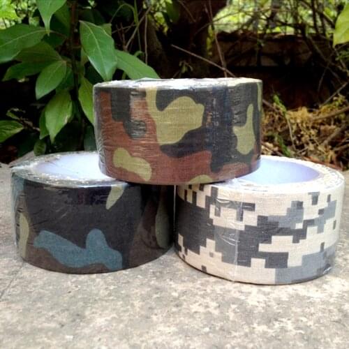 H1009 Outdoor multi-purpose camouflage tape waterproof cloth base hunting camouflage tape riding bicycle stickers 10m