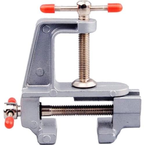Mini Bench Vise Table Screw Vise Aluminium Alloy 30mm Table Bench Clamp Vise for DIY Craft Mold Fixed Repair Tool