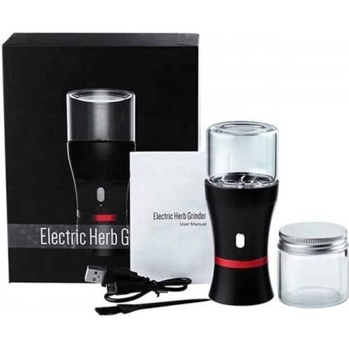 New Advanced Electric Tobacco Grinder Built-in 1100mAh Battery Weed Grusher With Child Lock Protection Smoking Accessories