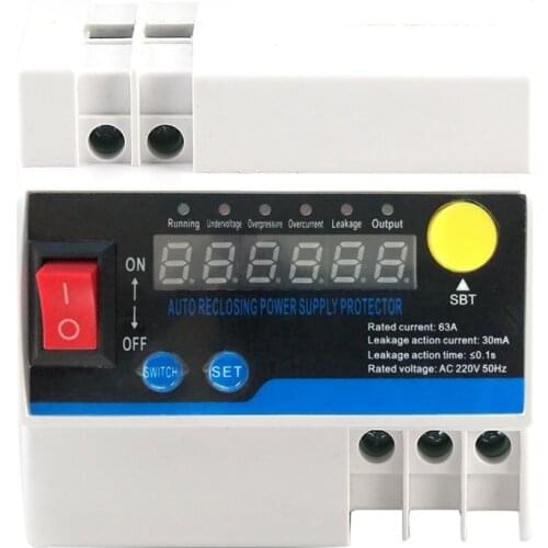 New Household Single-Phase Automatic Reclosing Leakage Protector Electric Source Protecting Device for Home
