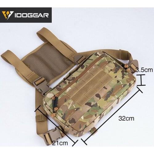 Hunting Tatcical Vest Bag Chest Recon Bag Army Bag Chest Rig MOLLE Shoulder Bag