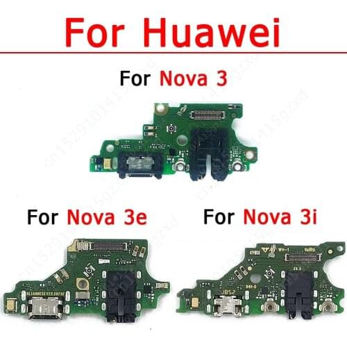 Original Usb Charge Board For Huawei Nova 3 3e 3i Charging Port Plate Ribbon Socket Flex Cable Pcb Dock Connector Spare Parts