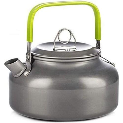0.8L Aluminum Alloy Portable Kettle Teapot Camping Trip Pot Coffee Pot Outdoor Kettle Outdoor Camping Cooking Tableware