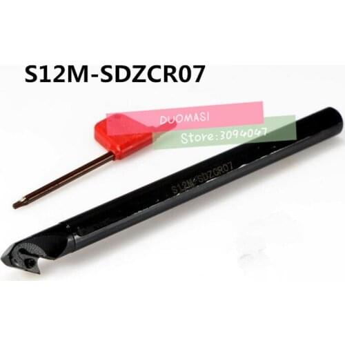 S12M-SDZCR07 12mm Lathe Cutting Tools,CNC Turning Tool,Hss Lathe Tooling,Internal Threading Tool, Metal Lathe Boring Bar SDZCR/L