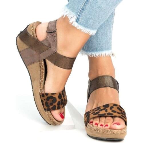 Womens Open Toe Breathable Anti-Slip Beach Sandals Platform High Heel Slipper loafers Shoes Soft Sole Travel Sandal Summer