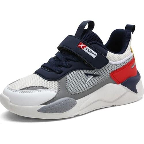 Boys' Sports Shoes 2021 Four Seasons Big Children Shoes Girls Shoes Mesh Breathable School Kids Sneakers Non-slip Casual Running