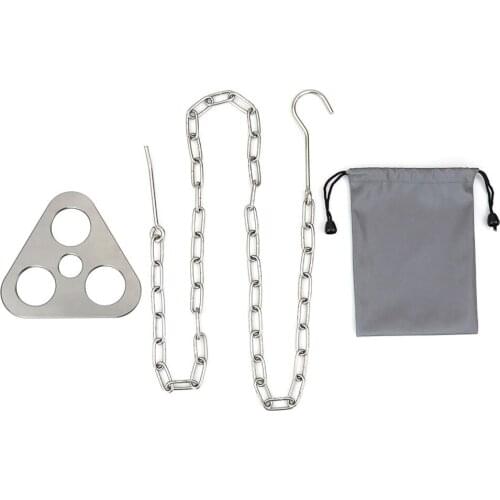 Triangle Bonfire Shelf Portable Picnic Hanging Pot Holder Tripod BBQ Tool Easy To Use Camping For Outdoor Cooking Utensils