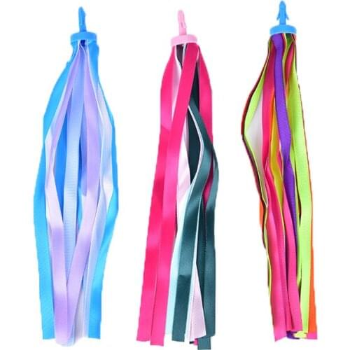 1Pair Colorful Bike Bicycle Cycling Tricycle Handlebar Tassels Kids Girls Boys Handlebar Streamers Tassels
