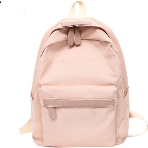 2020 Women Canvas Backpacks Ladies Shoulder School Bag Rucksack for Girls Travel