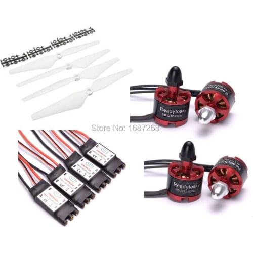 2212 920KV CW/CCW Brushless Motor & 30A Simonk ESC with 3.5mm Connector & 9450 Props for F450 S500 F550 Quadcopter Multicopter